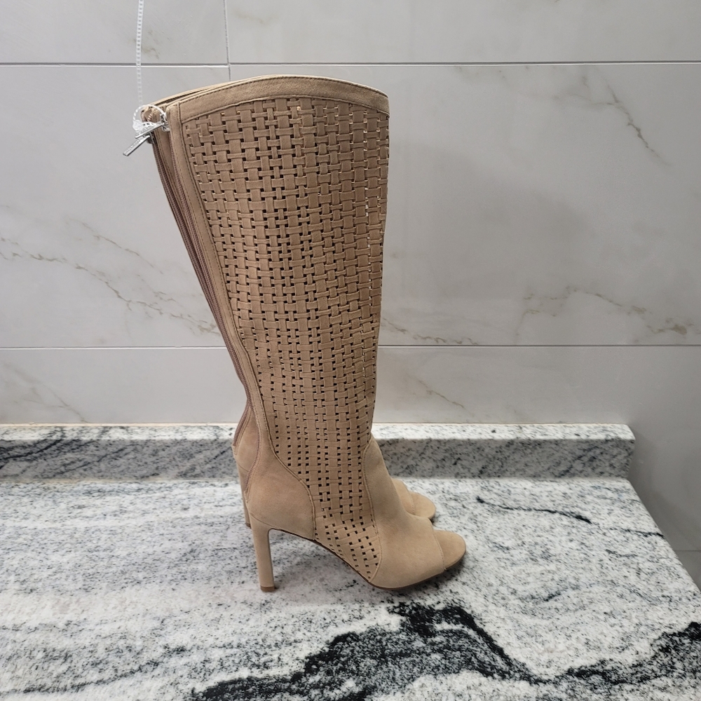 VINCE CAMUTO SHELRICA  OPEN  TOES WOVEN BOOT - Picture 5 of 12